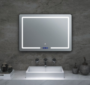 stačiakampio apšvietimo LED viešbučio vonios veidrodis