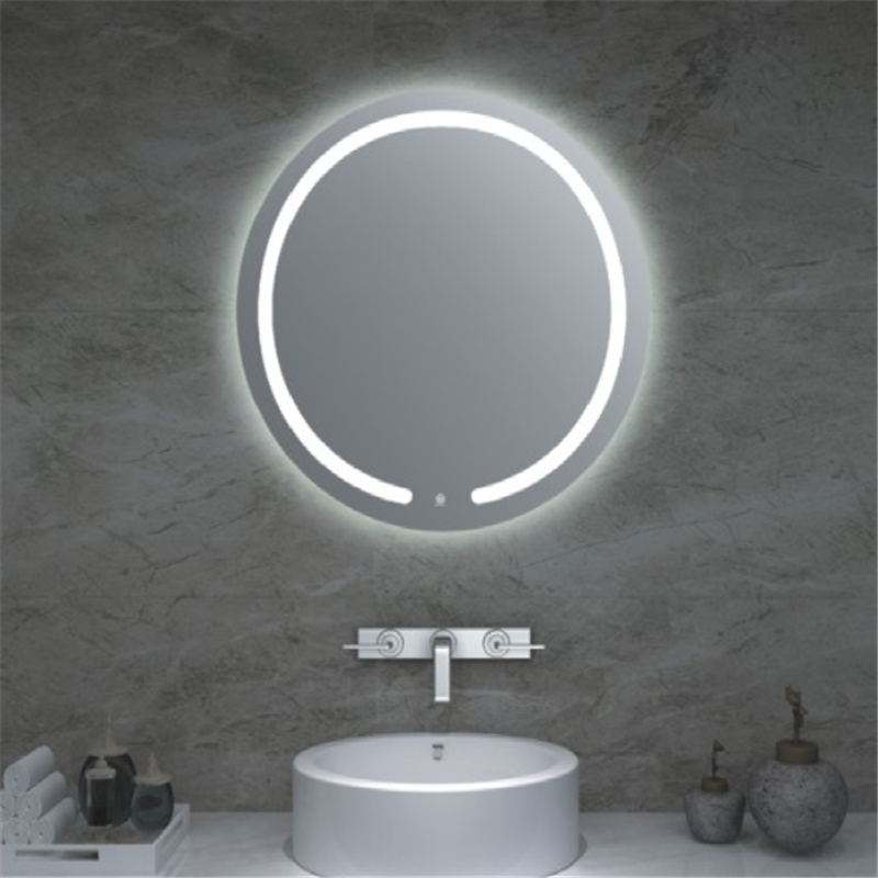 Factory China Round Shape Beauty Salon LED Bathroom Mirror with Anti-Fog Function