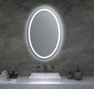 ovalno ogledalo za hotelski salon