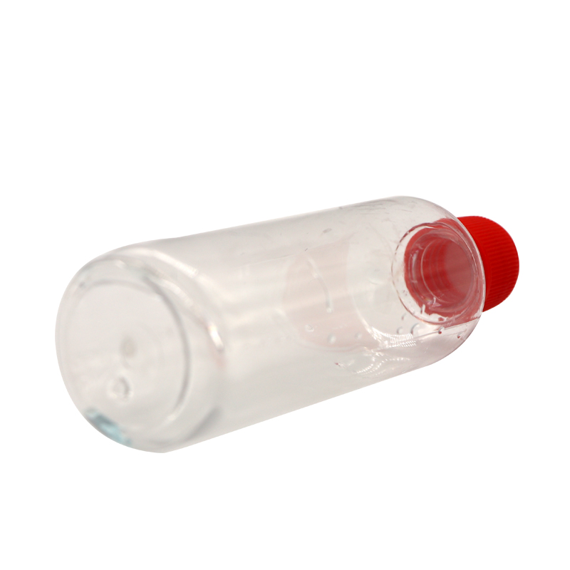 Plastic Bottle PET Container 100ml Boston Round Shape Clear Cosmetic Samples Bottle
