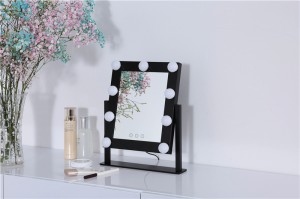 Kupisa-kutengesa China LED Bathroom Makeup Hollywood Mirror yekushandisa desktop yekurara