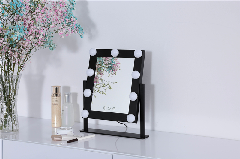 Hot-selling China LED Bathroom Makeup Hollywood Mirror for desktop bedroom use