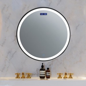 مصنع بيع الصين 5 مم فرملس الجدار LED مرآة زجاجية بالجملة مع دعم آمن للحمام