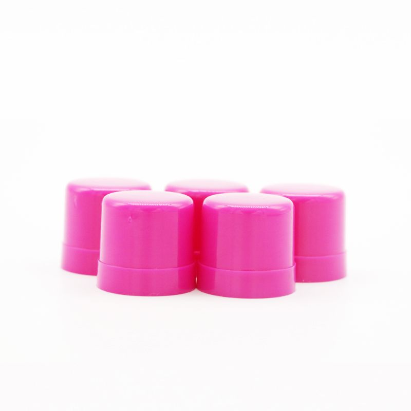 Plastik Screw Top Cap Pink Botol Tutup Kanggo Shampoo Kosmetik Botol Grosir