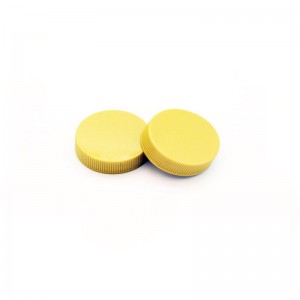 38mm round PP plastic common screw cap with line design bottle lid for container