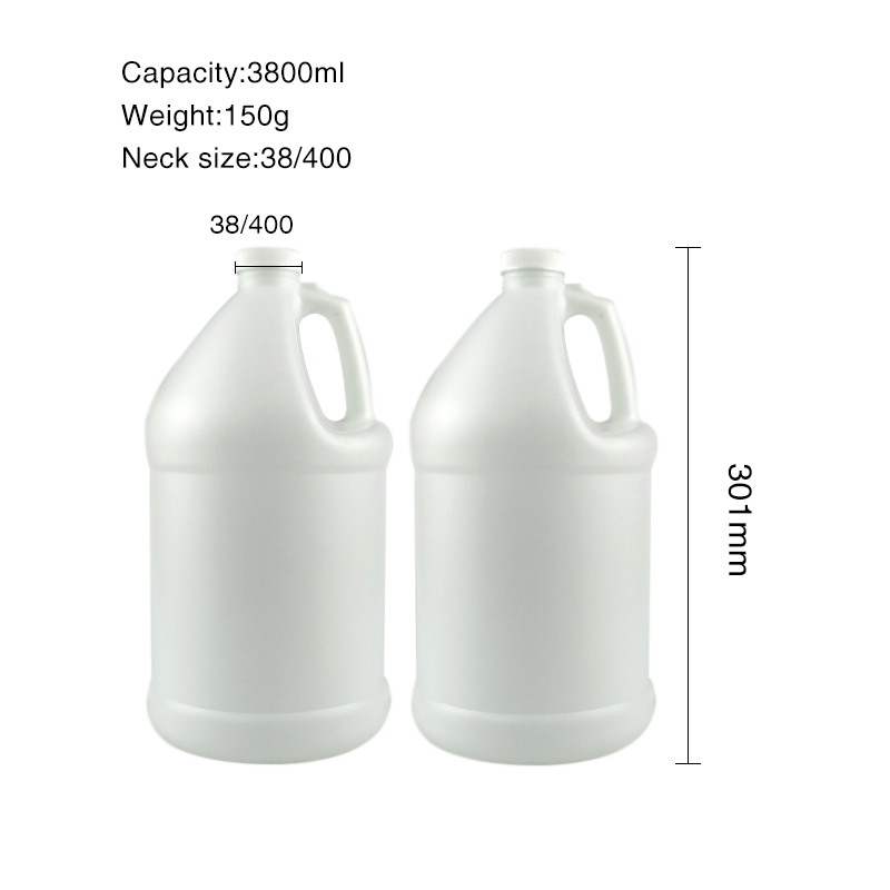 1 gallon plastflaske med håndtak for pakking av væske
